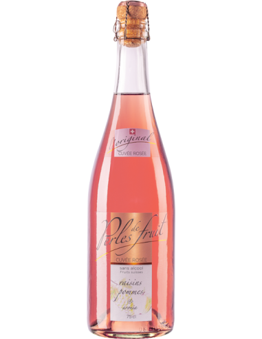 LES PERLES DE FRUIT - ROSE 0.0 ALCOOL 0.75 L