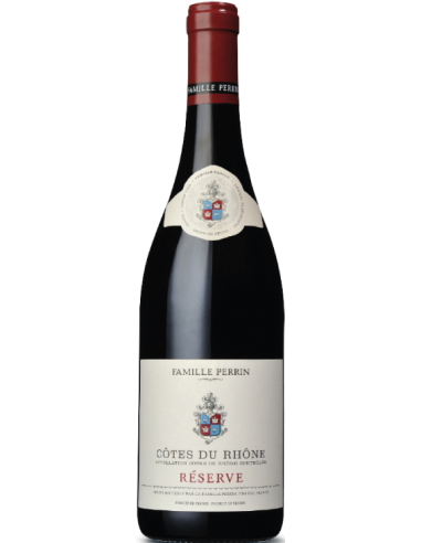 Côtes du Rhone AOC Réserve ROUGE 0.75 L 2021 - Famille PERRIN 