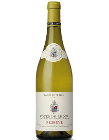 Côtes du Rhone AOC Réserve BLANC 0.75 L 2023 - Famille PERRIN 