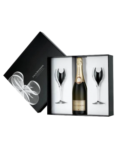 COFFRET 2 FLÛTES + BOUTEILLE Louis-Roederer