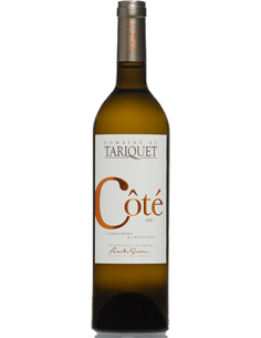 Domaine TARIQUET | COTE - 0.75 L 2022 Côtes-de-Gascogne IGP Vin de Pays. Domaine du Tariquet (50% Chardonnay, 50% Sauvignon)